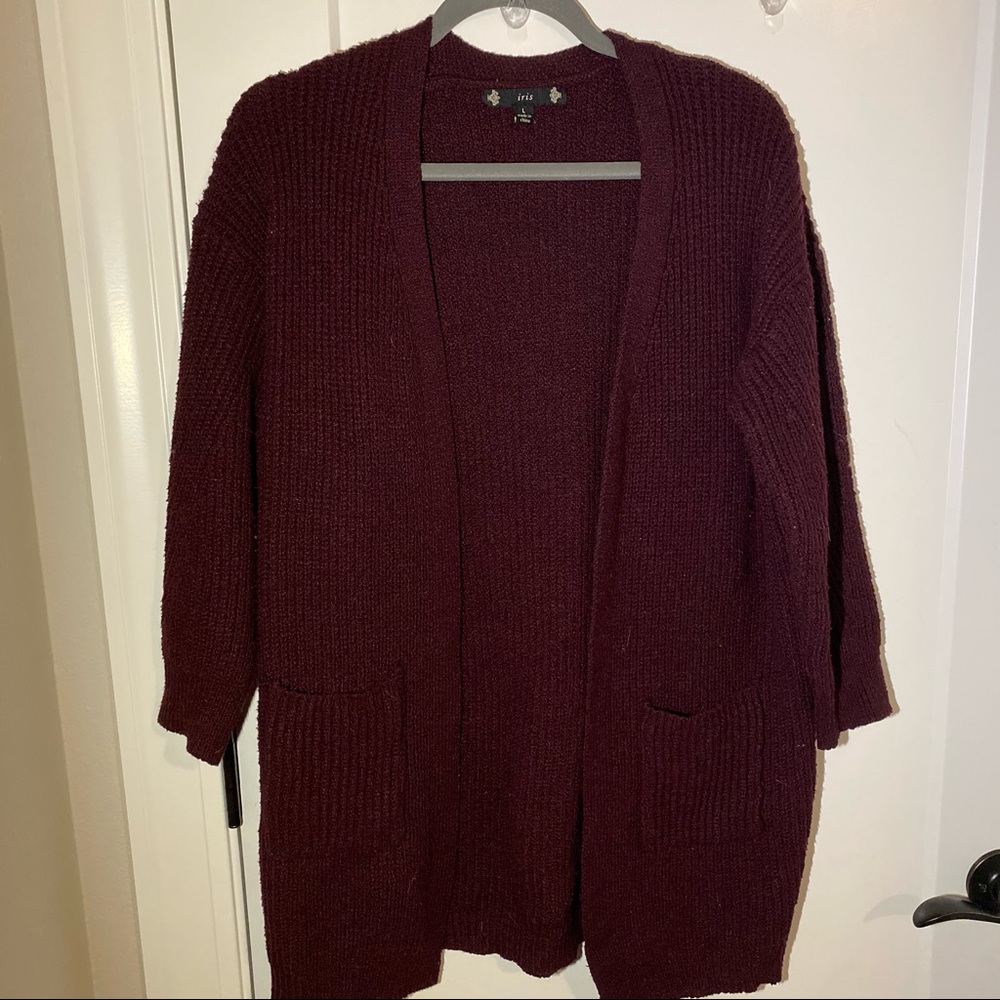 Plum cardigan